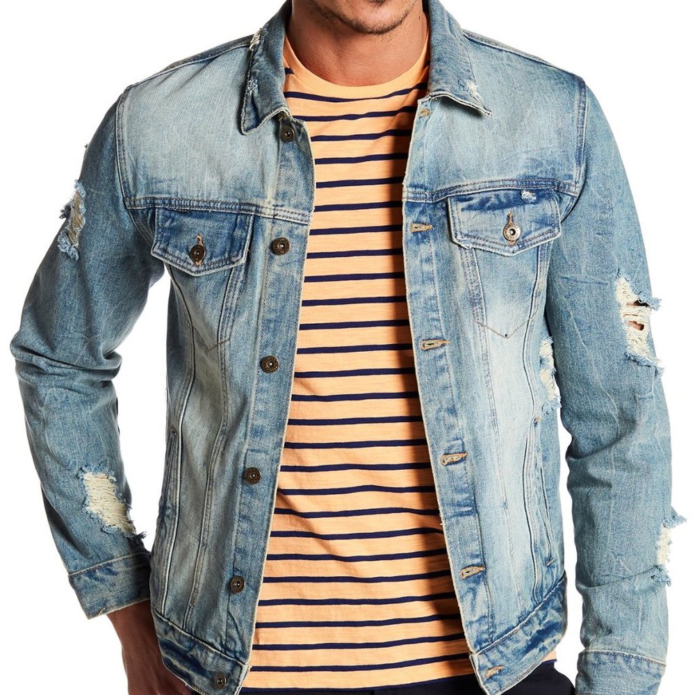 Distressed Denim Jacket BRAND NEW